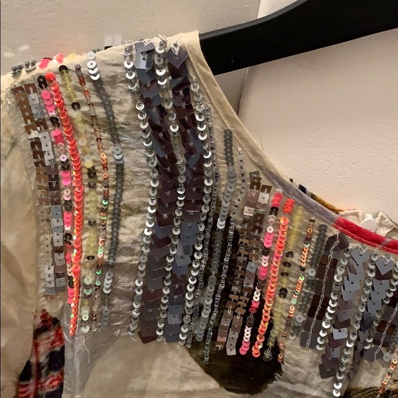 Anthropologie Sequin Top - Picture 2 of 6